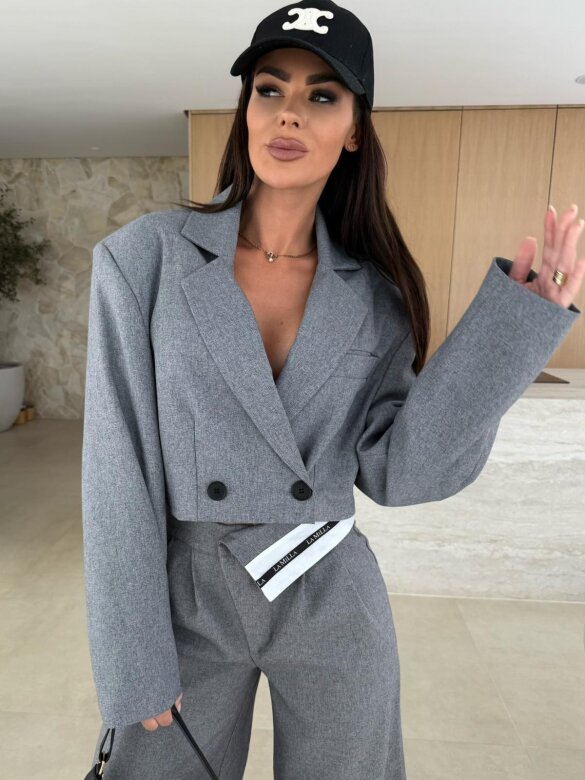 Marynarka Armas short szara 