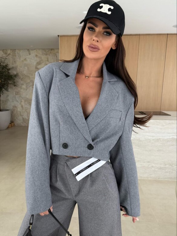 Marynarka Armas short szara 