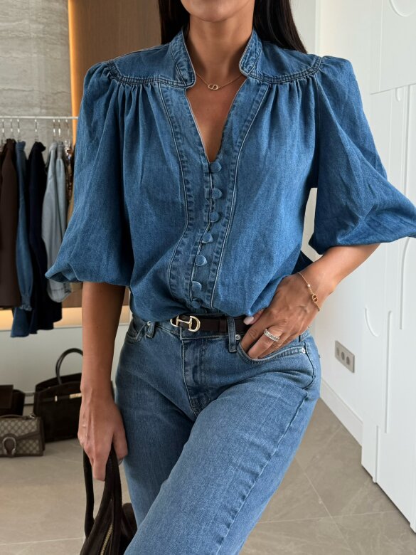 Koszula Martima jeans ciemnoniebieska