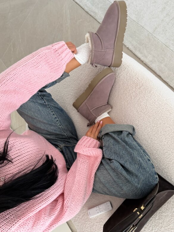 Boots Reniso suede with wool fumo