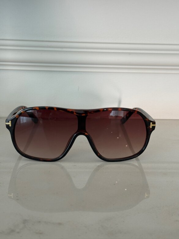 Sunglasses Leo animal print brown
