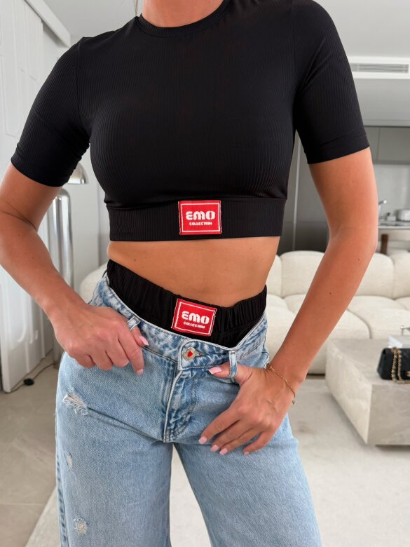 Underwear Set 2in1 Sansi black-red 