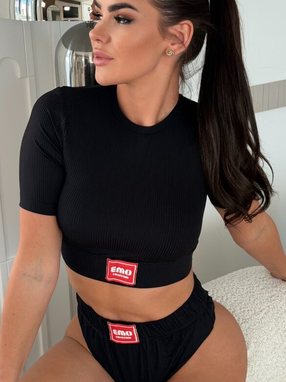 Underwear Set 2in1 Sansi black-red 