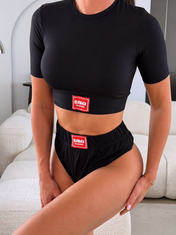 Underwear Set 2in1 Sansi black-red 