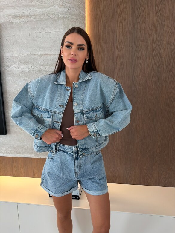 Katana Amour Line jeans jasnoniebieska