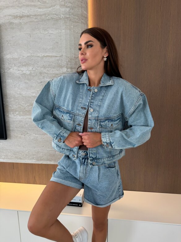 Katana Amour Line jeans jasnoniebieska