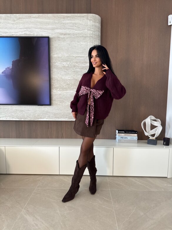 Sweter Fiocco bordowy 