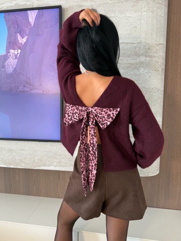 Sweter Fiocco bordowy 