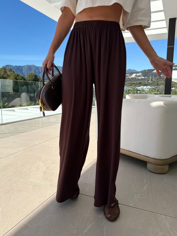 Spodnie Amarillo czekoladowe 