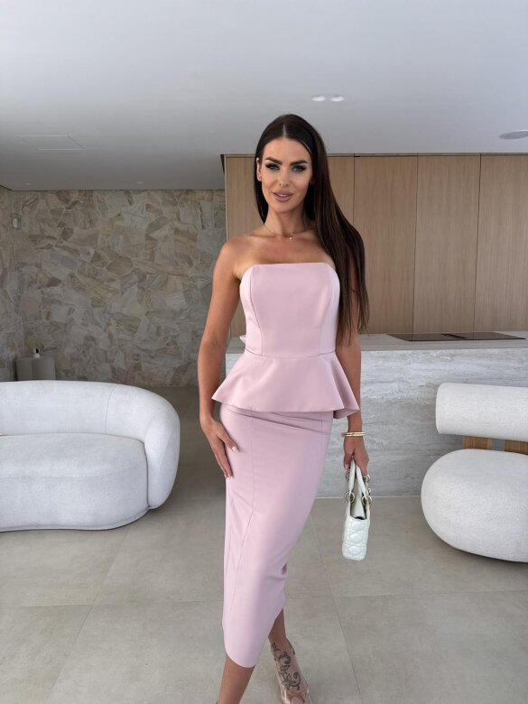 Komplet 2w1 First Lady brudny róż