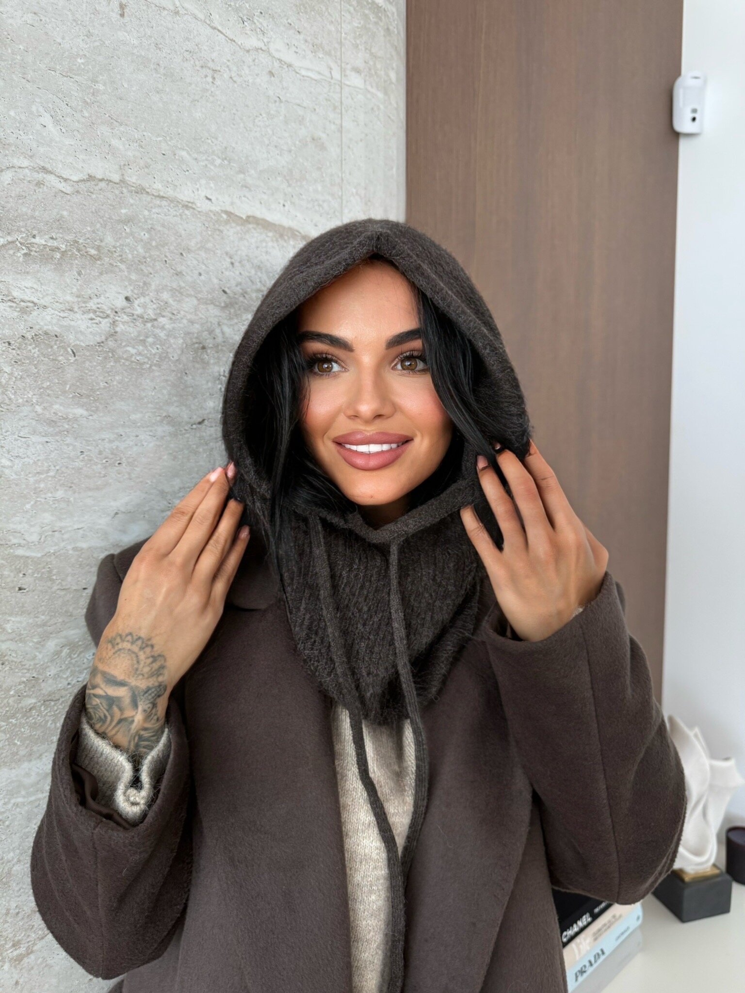 Balaclava Lister czekoladowa 