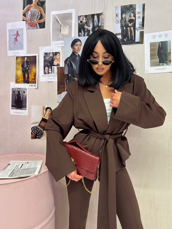 Legginsy Iserina czekoladowe