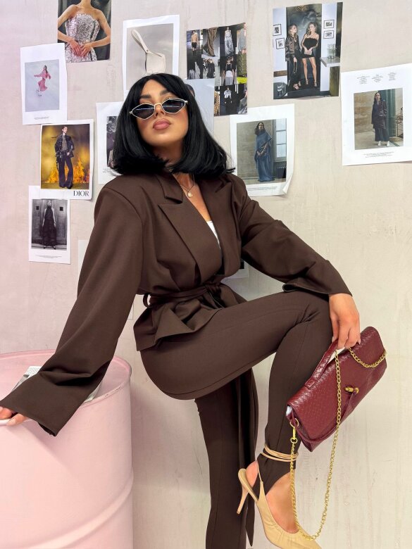 Legginsy Iserina czekoladowe