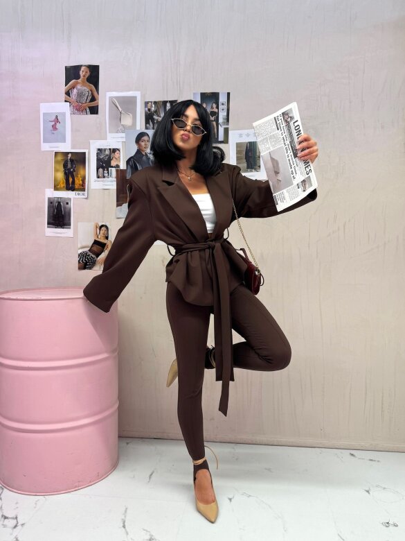 Legginsy Iserina czekoladowe