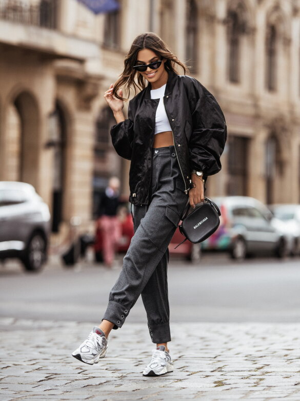 Spodnie Street Style szare