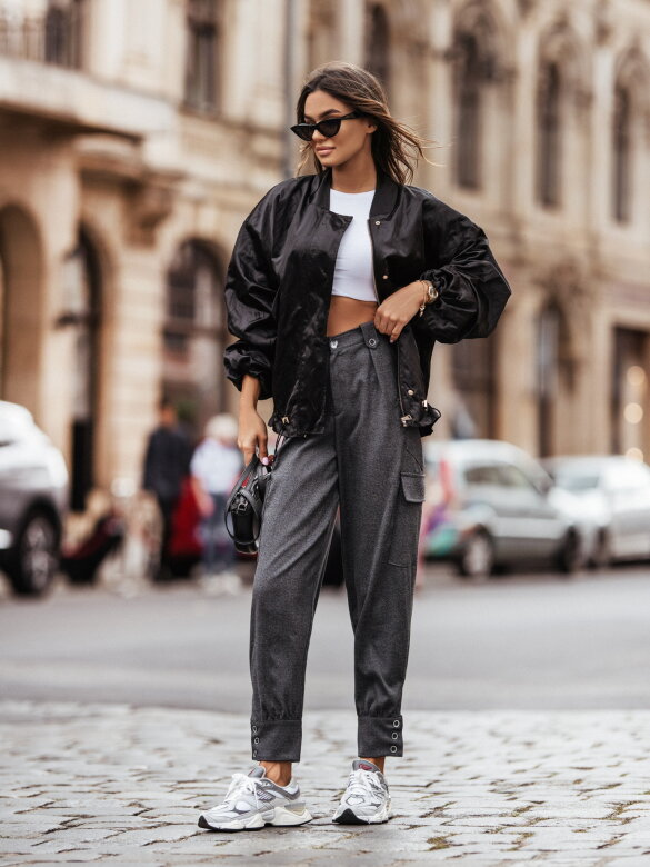 Spodnie Street Style szare