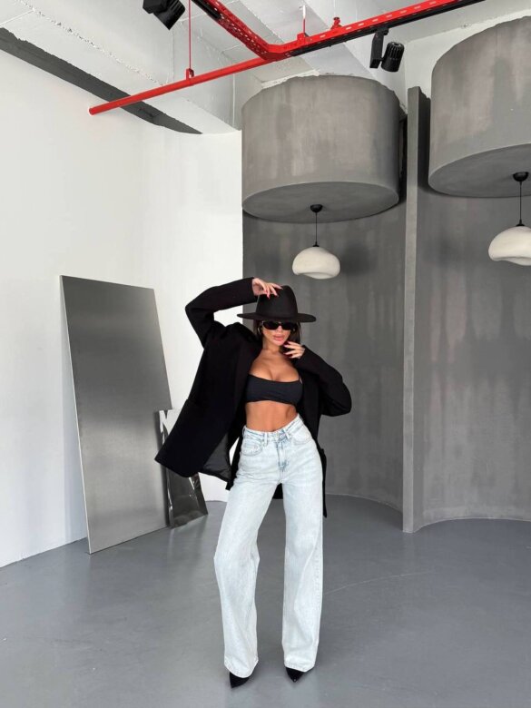 Spodnie Boswell jeans jasnoniebieskie 