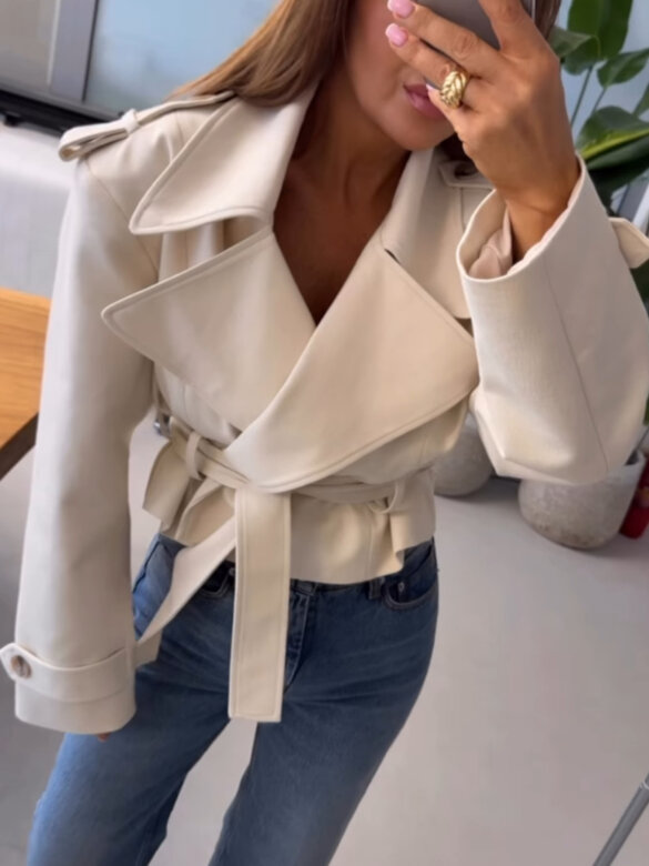 Kurtka Primavera jasnobeżowa 