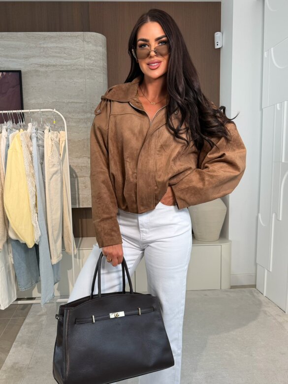 Kurtka Veneto zamszowa czekoladowa