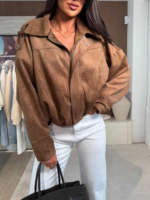 Kurtka Veneto zamszowa czekoladowa