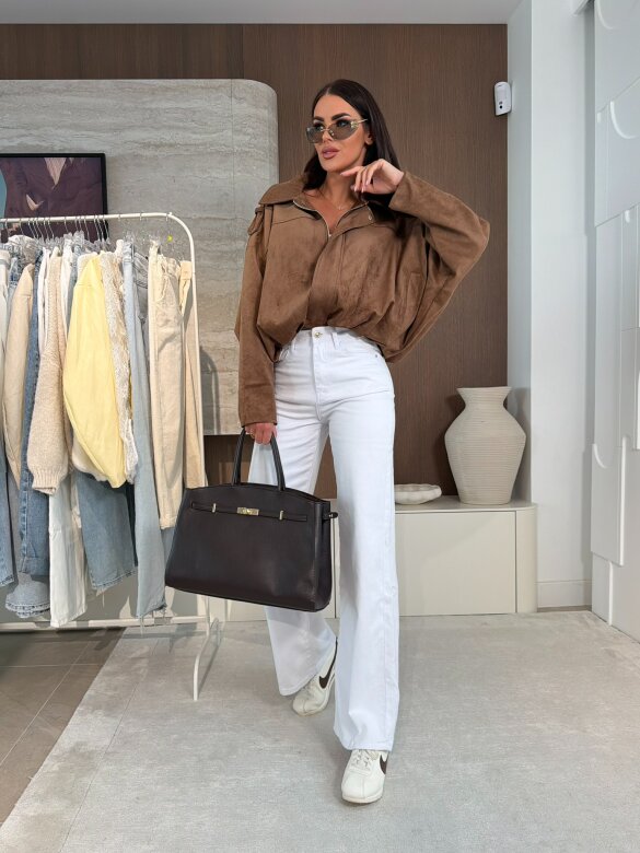 Kurtka Veneto zamszowa czekoladowa