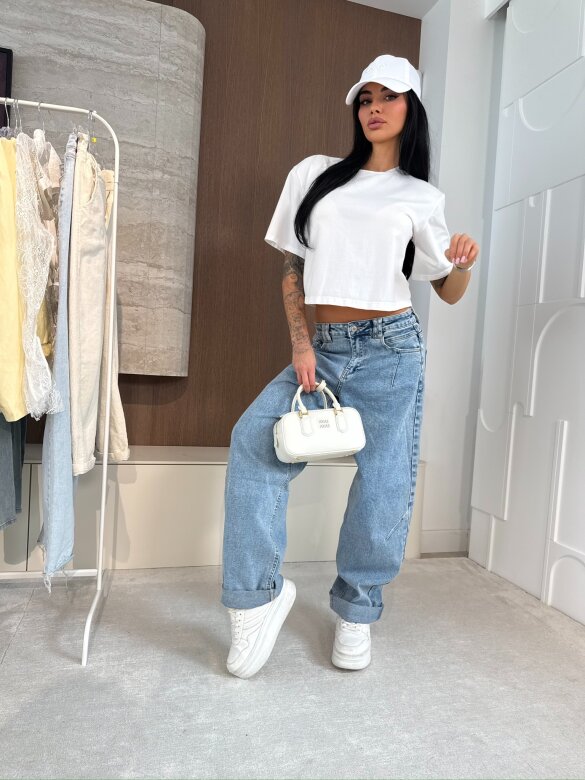 Spodnie Umbria jeans jasnoniebieskie