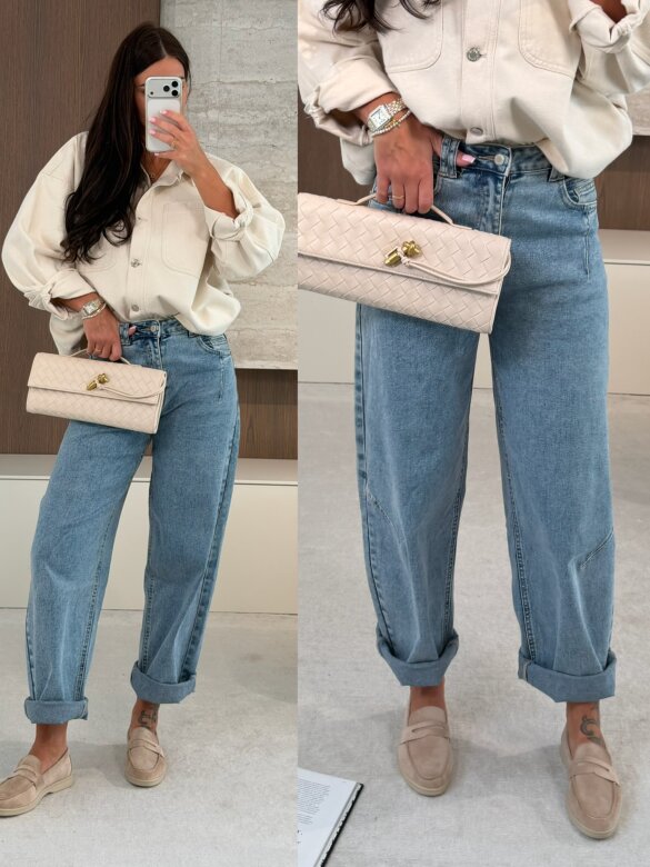 Spodnie Umbria jeans jasnoniebieskie