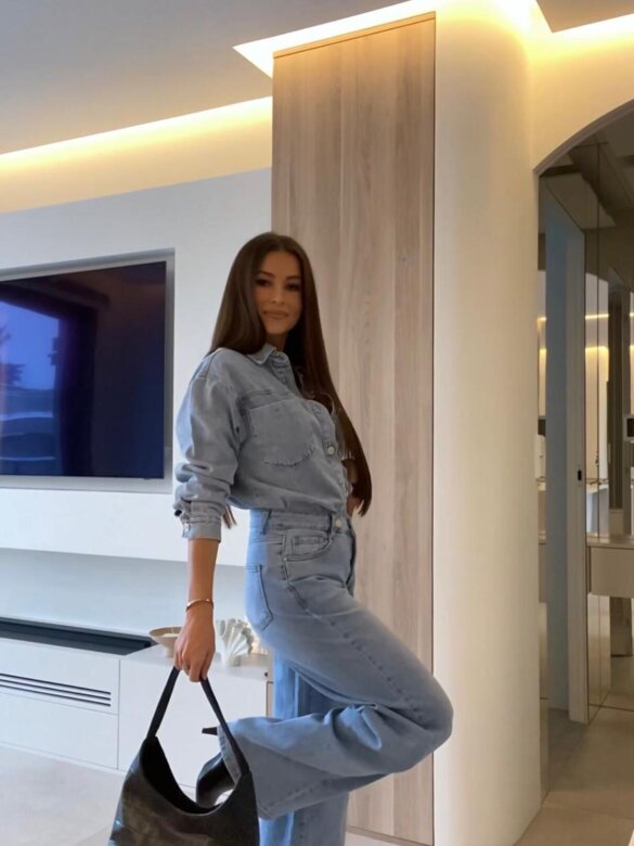 Spodnie Ravis jeans jasnoniebieskie