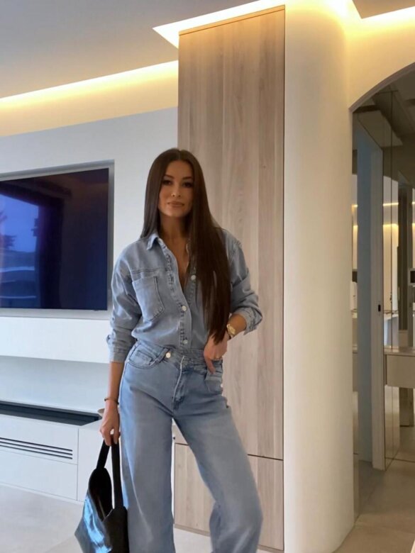 Spodnie Ravis jeans jasnoniebieskie