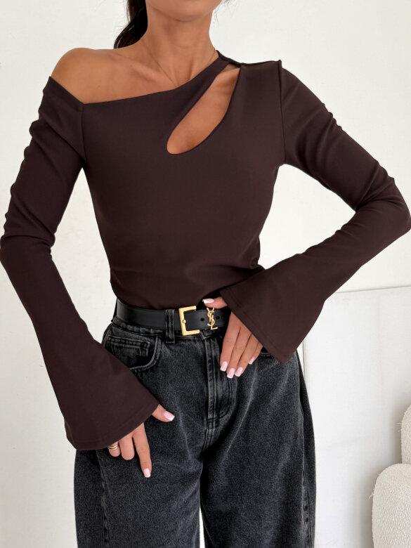 Bluzka Lumea czekoladowa