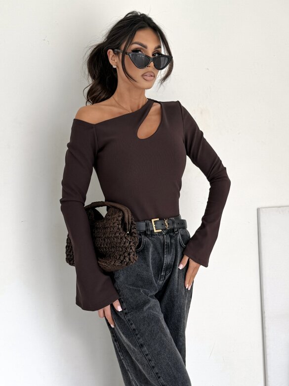 Bluzka Lumea czekoladowa
