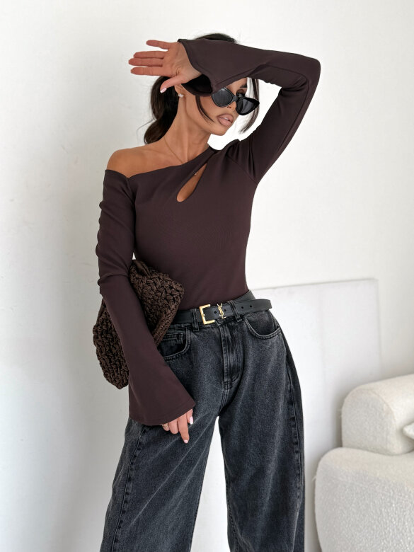 Bluzka Lumea czekoladowa