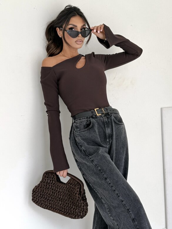 Bluzka Lumea czekoladowa