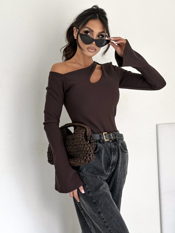 Bluzka Lumea czekoladowa