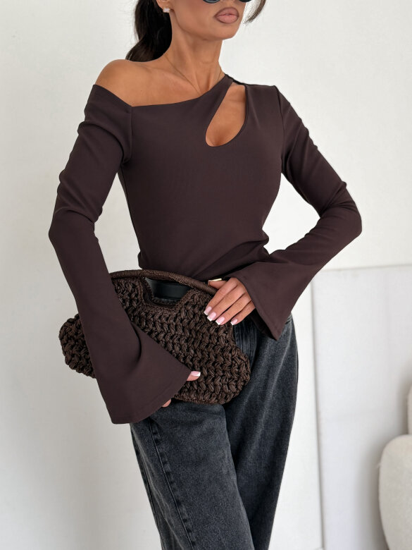 Bluzka Lumea czekoladowa