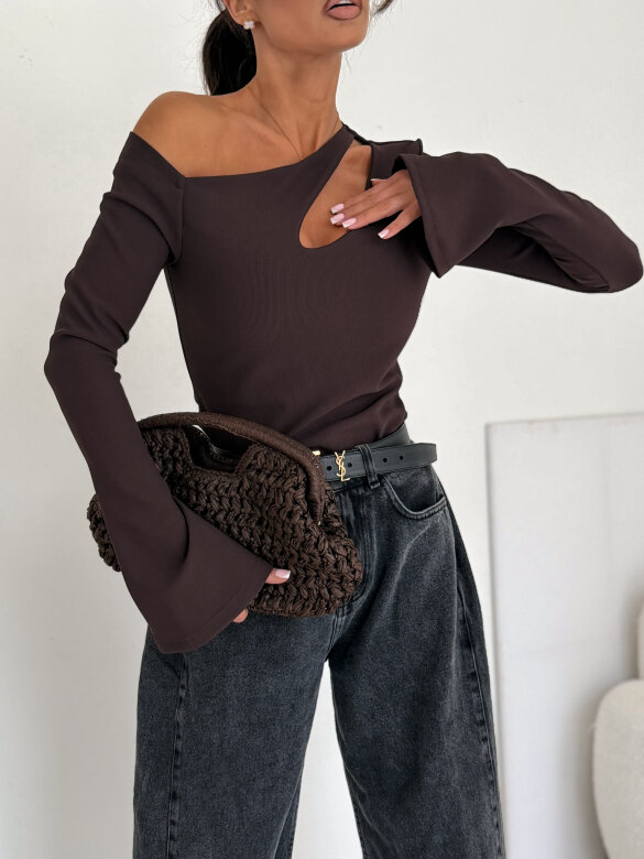 Bluzka Lumea czekoladowa