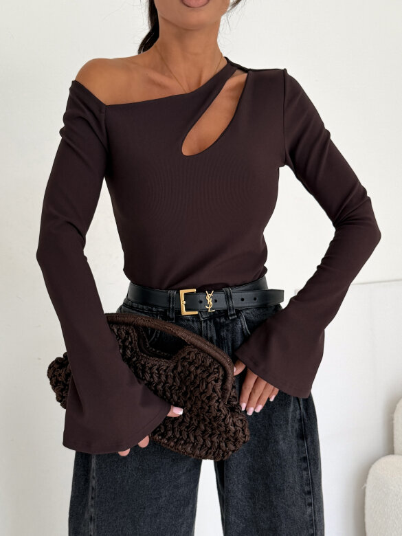Bluzka Lumea czekoladowa