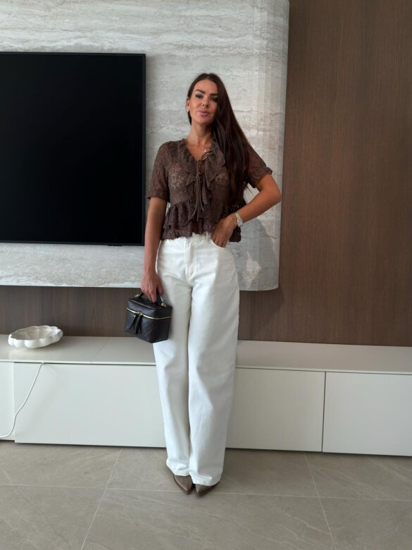 Blouse Elle chocolate