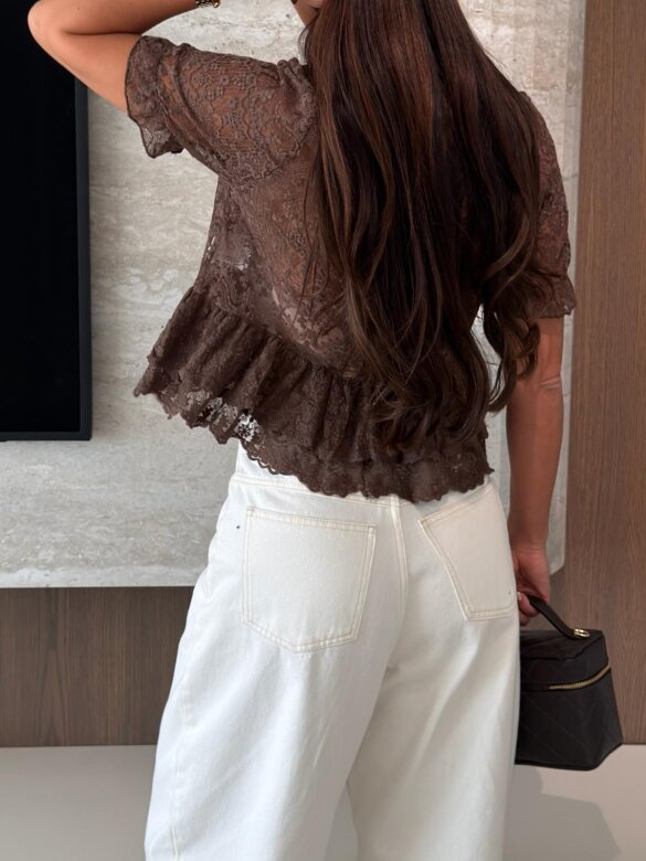 Blouse Elle chocolate