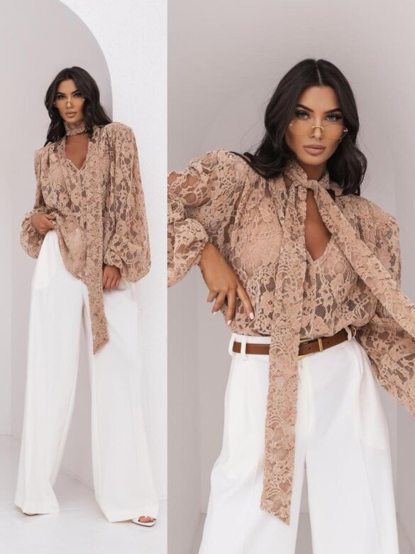 Koszula Angelina beżowa 