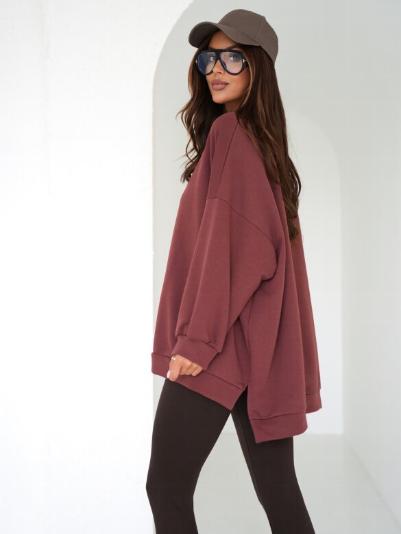 Bluza Wester bawełniana ceglasta 