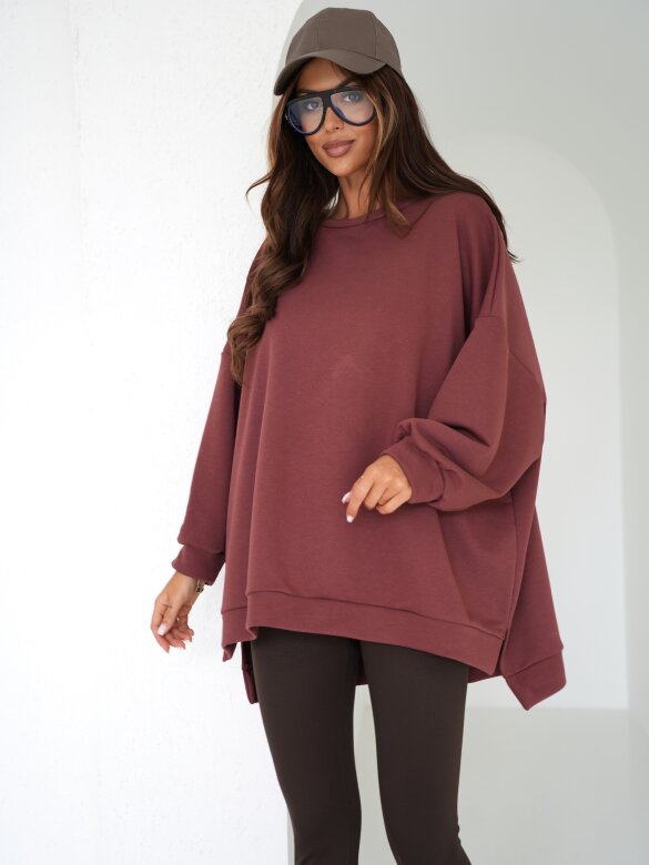 Bluza Wester bawełniana ceglasta 