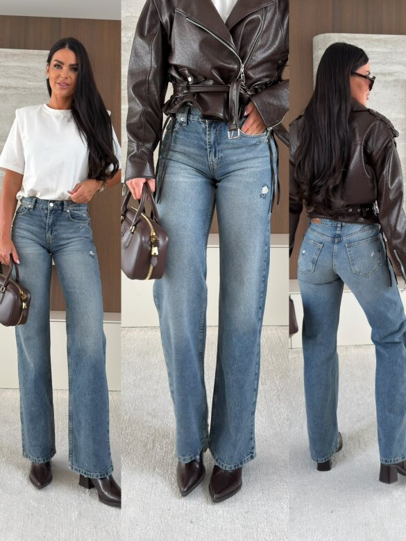 Spodnie Nerco jeans niebieskie 