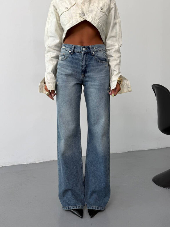 Spodnie Nerco jeans niebieskie 