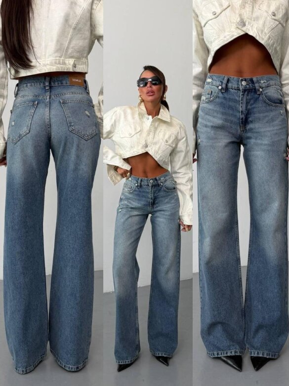 Spodnie Nerco jeans niebieskie 