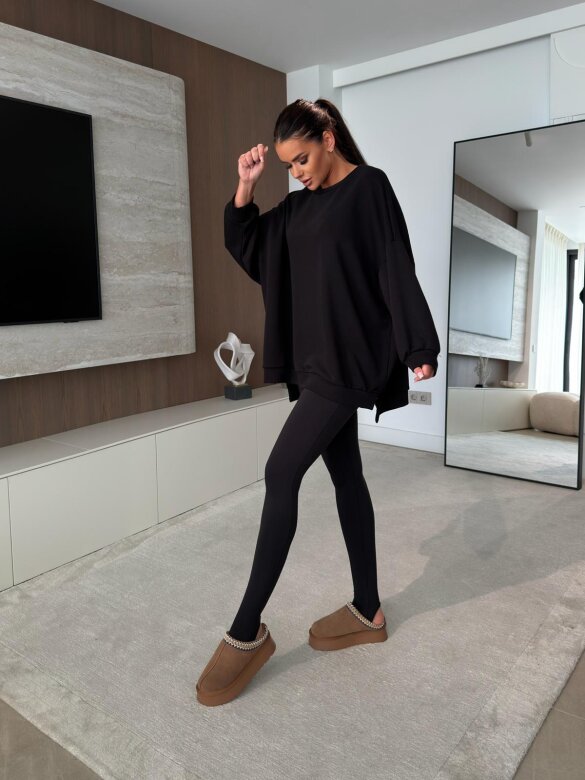 Blouse Wester cotton black