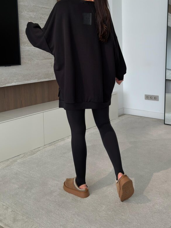 Blouse Wester cotton black