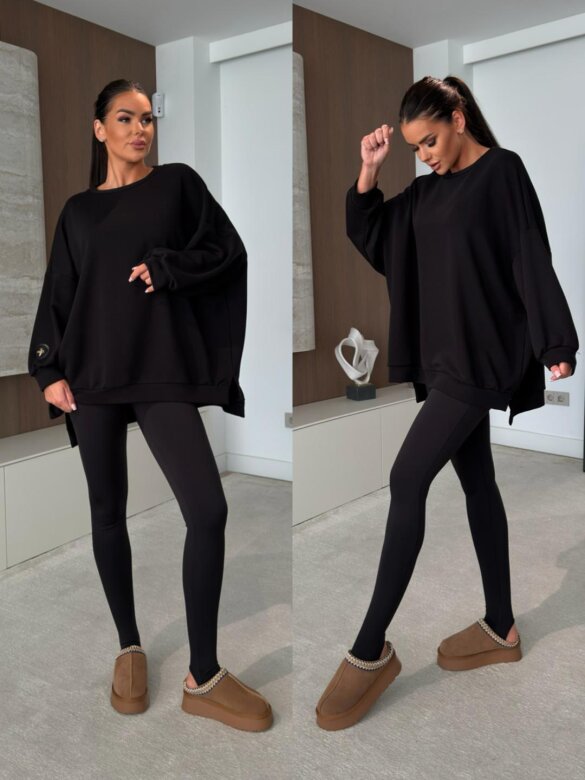 Blouse Wester cotton black