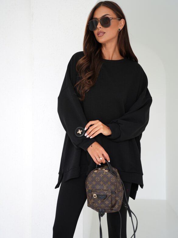 Blouse Wester cotton black