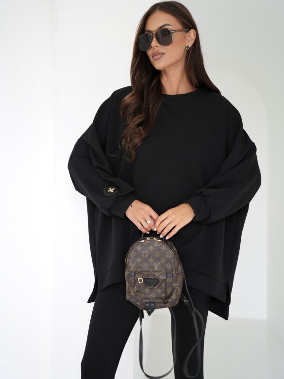Blouse Wester cotton black